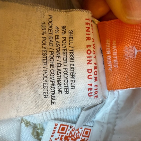 Puma White Athletic Dry Cell Wicking Shorts with Tailored Fit | Sz 36 - Picture 8 of 11